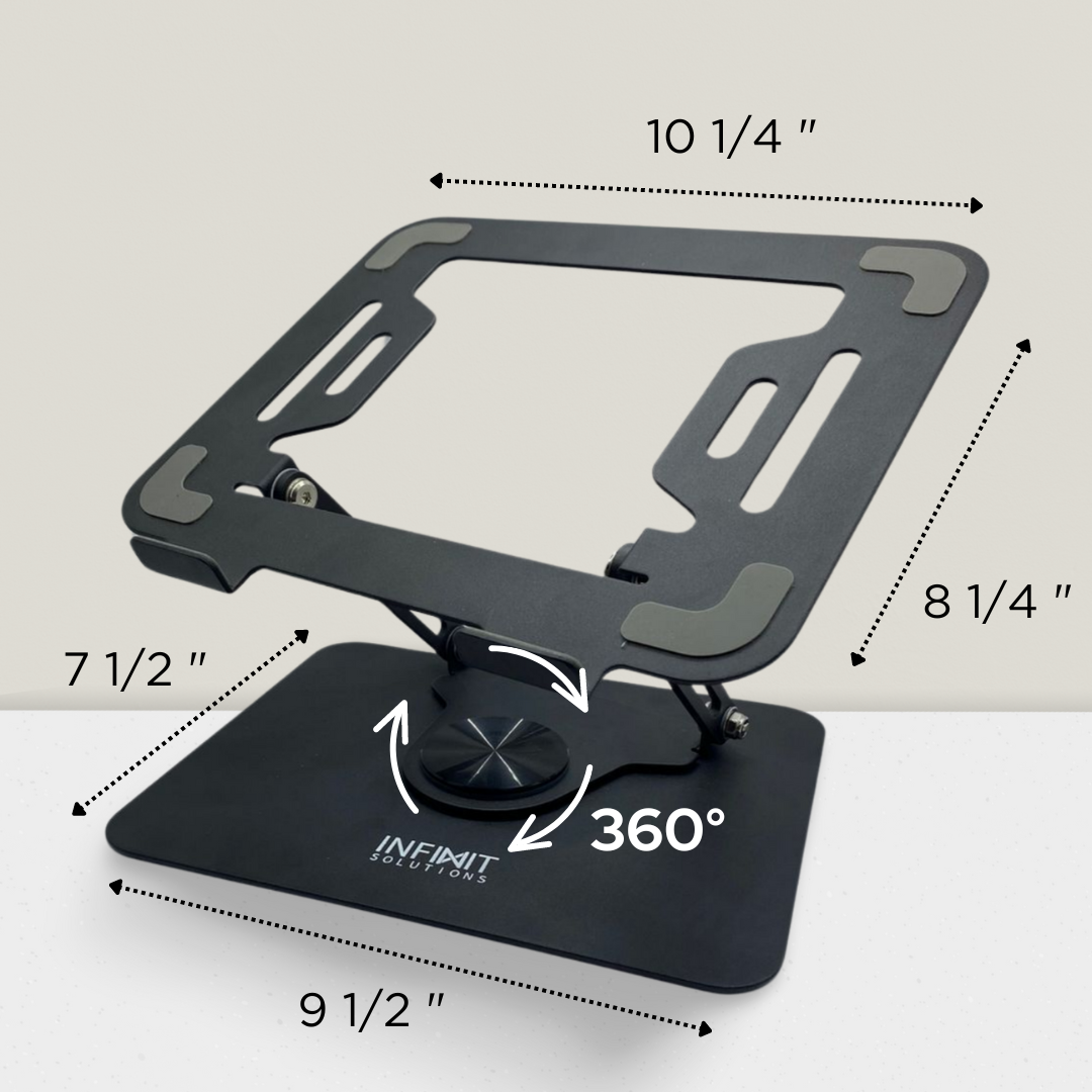 Adjustable Laptop Stand 360° Rotatable Base
